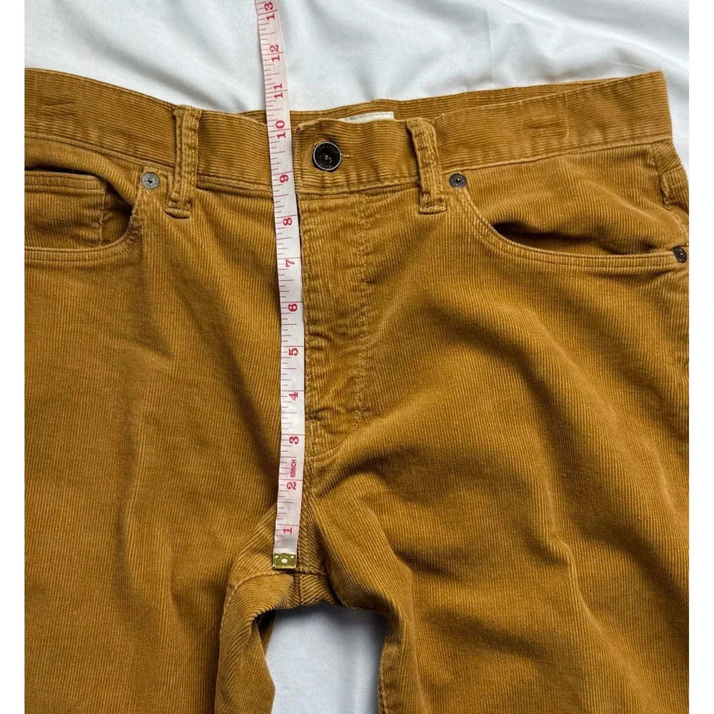 Todd Snyder Mens Slim Fit Corduroy Pants Tobacco Brown 30x32